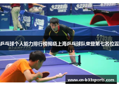 乒乓球个人能力排行榜揭晓上海乒乓球队荣登第七名位置